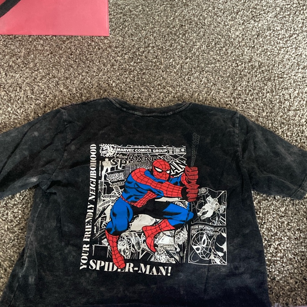 Spiderman crop top in size XS
